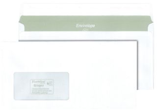 Briefumschlag - DIN lang, haftklebend, 75 g/qm, mit Fenster, 1.000 Stück, 1 St.