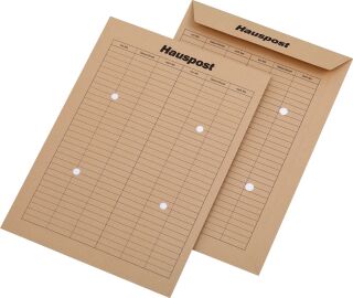 Hausposttaschen Recycling - C4 , 110 g/qm, braun, 250 Stück, 1 St.