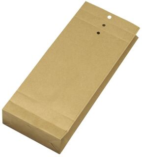 Musterbeutel 100x245x40 mm, 120 g/qm, braun, 250 Stück, 1 St.