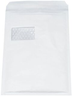 Luftpolstertaschen Nr. 7 mit Fenster, 230x340 mm, weiß, 100 Stück, 1 St.