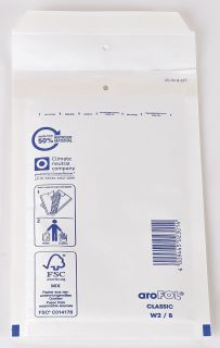 Luftpolstertaschen Nr. 2, 120x215 mm, weiß, 10 Stück, 1 St.