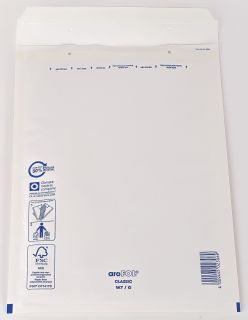 Luftpolstertaschen Nr. 7, 230x340 mm, weiß, 10 Stück, 1 St.