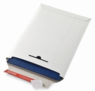 Versandtaschen Vollpappe 285x370x30 mm (B4), weiß, 1 St.
