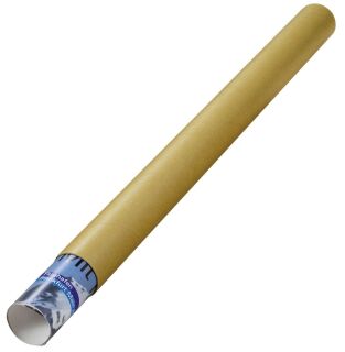 Versandrohre mit vormontierten Verschlusskappen - Ø 50 x 750 mm, braun, 24 Stück, 1 St.