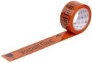 Warnband "Vorsicht Glas" - orange/schwarz, 50mm...