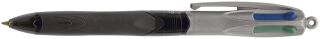 Kugelschreiber 4 Colours GRIP PRO - dokumentenecht, 0,4 mm, schwarz/grau, 1 St.
