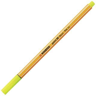 Fineliner - point 88 - Neonfarbe, leuchtfarbengelb, 1 St.