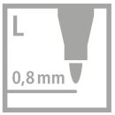 Filzschreiber GREENpoint® - 0,8 mm, lila, 1 St.