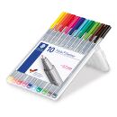Feinschreiber triplus® - 0,3 mm, Aufstellbox, 10...