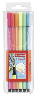 Premium-Filzstift - Pen 68 - 6er Pack - 6 Neonfarben, 1 St.