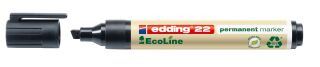 22 Permanentmarker EcoLine - 1 - 5 mm, schwarz, nachfüllbar, 1 St.