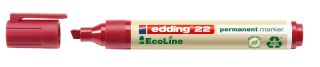 22 Permanentmarker EcoLine - 1 - 5 mm, rot, nachfüllbar, 1 St.
