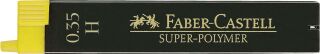 Feinmine SUPER-POLYMER - 0,35 mm, H, schwarz, 12 Minen, 1 St.