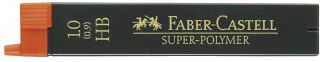 Feinmine SUPER POLYMER - 0,9/1 mm, HB, schwarz, 12 Minen, 1 St.