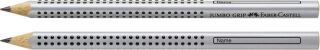 Bleistift Jumbo Grip - B, silber, 1 St.