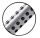 Bleistift Jumbo Grip - B, silber, 1 St.