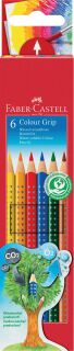 Buntstift Colour GRIP - 6 Farben, Kartonetui, 1 St.