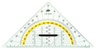 Geometrie-Dreieck - 250 mm, mit abnehmbarem Griff , 1 St.