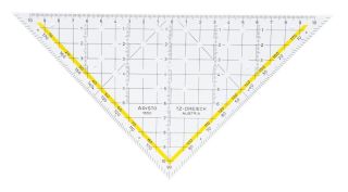 Zeichendreieck TZ-Dreieck®, Plexiglas® ohne Griff, 225 mm, glasklar, 1 St.