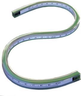 Flexible Kurvenlineale mit mm-Teilung, 40 cm, 1 St.