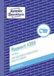1305 Rapport, DIN A6, vorgelocht, 100 Blatt, weiß, 1 St.