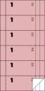 831 Bonbuch, Kompaktblock, mit Kellner-Nr., 2 x 50 Blatt, rosa, 1 St.