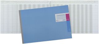 Amerikanisches Journal mit Kopfleiste - 490 x 297 mm, 17 Konten (10/14), 48 Blatt, 1 St.