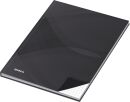 Notizbuch - A4, Hardcover, kariert, 96 Blatt, schwarz, 1 St.