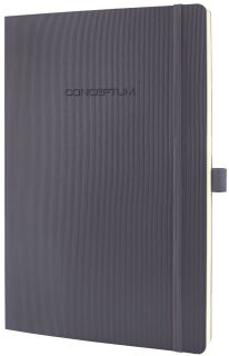 Notizbuch Conceptum - ca. A4, liniert, 194 Seiten, dark grey, Softcover, 1 St.