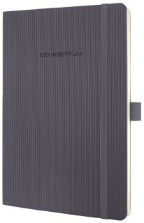 Notizbuch Conceptum - ca. A5, liniert, 194 Seiten, dark grey, Softcover, 1 St.
