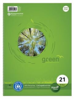 Collegeblock LIN21 - A4, 80 Blatt, 70 g/qm, liniert, 1 St.