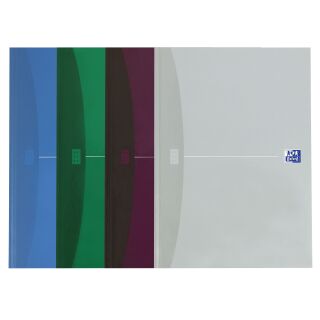 Office gebundenes Buch - A4, 5 mm kariert, sortiert, perf. Ecken, 1 St.