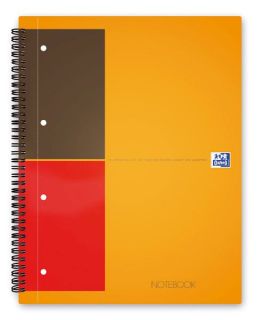 International Notebook - Hardcover, A4+, liniert, 80 Blatt, orange, 1 St.