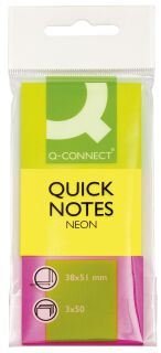 Haftmarker Neon - 38 x 51 mm, 3x 50 Streifen, 1 St.