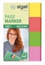 Page Marker Brillant - 50 x 20 mm, sortiert, 4x 40...