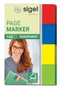 Page Marker Transparent - 50 x 20 mm, sortiert, 4x 40...