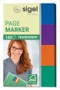 Page Marker Transparent - 50 x 20 mm, sortiert, 4x 40...