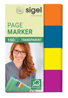 Page Marker Film - 20 x 50 mm, sortiert, 4x 40 Streifen, 1 St.