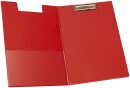 Klemmmappe mit Folienüberzug - rot, 1 St.