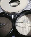 Papierkorb mit Ascher METALL - Ø260 x 620 mm, 17 l, silber metallic, 1 St.