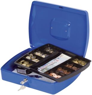 Geldkassette - 325 x 235 x 85mm, blau, 1 St.
