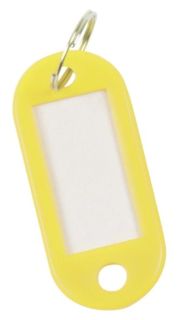 Schlüsselanhänger - gelb, 10 Stück, 1 St.