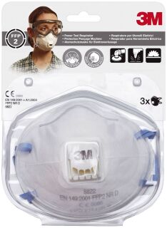 Feinstaubmaske Komfort - Pack mit 3 Stück, 1 St.