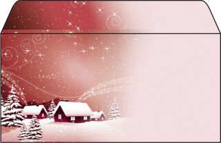 Weihnachts-Umschlag Silent Night - DIN lang (110x220 mm), 50 Umschläge, 1 St.