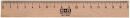 Holzlineal - 17 cm, 1 St.