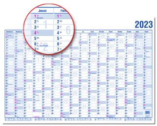 Wandkalender - A4, 16 Monate, 1 St.