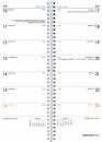 Pultkalender 1W 1S 10.5x29.5cm grau