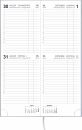 Pultkalender 10,5x29,5cm 2T 1S