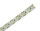 Flachvitrine mit LED-Streifenbeleuchtung OL9923 - 99 x 23 x 184,5 cm, auf Standfüßen / mit LED-Streifenbeleuchtung / Alu silber, Holz lichtgrau