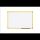 Ultrabrite Whiteboard mit Aluminiumrahmen in Signalfarben mit emaillierter Oberfläche 120 x 90 cm